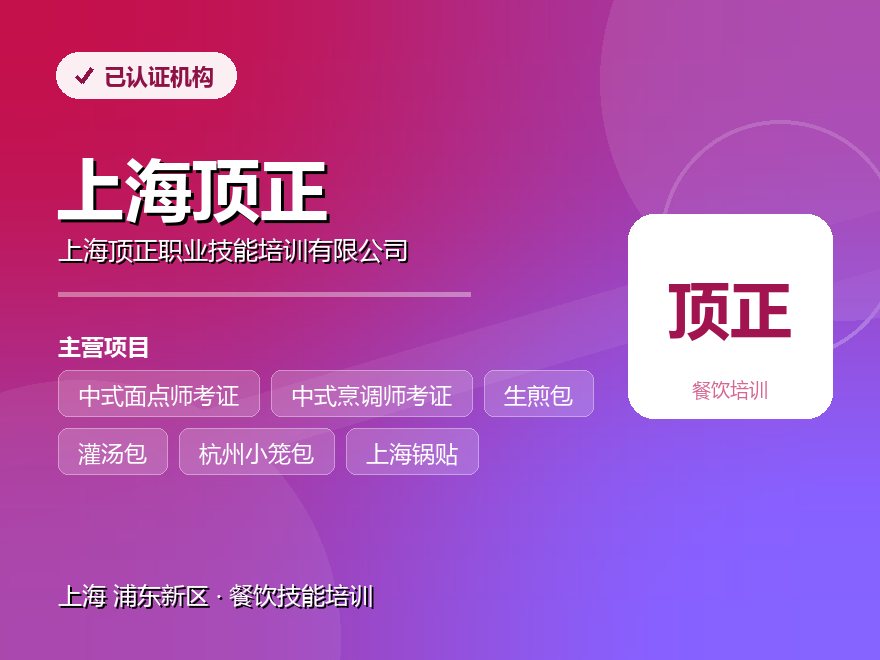 上海顶正职业技能培训有限公司